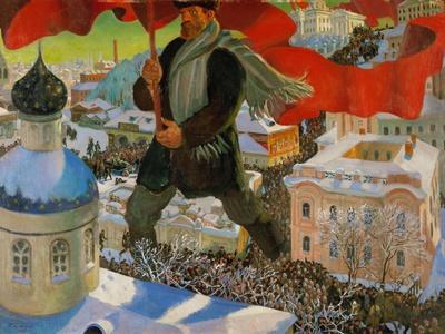 Bolshevik. Oil on canvas (1920).