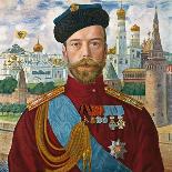 Tsar Nicholas II of Russia, 1915-Boris Mikhajlovich Kustodiev-Giclee Print