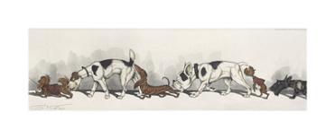 Dirty Dogs Of Paris IV-Boris O'Klein-Framed Premium Giclee Print