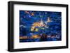 Bormio, Sondrio district, Lombardy, Italy. City lights in winter.-ClickAlps-Framed Photographic Print