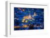 Bormio, Sondrio district, Lombardy, Italy. City lights in winter.-ClickAlps-Framed Photographic Print