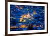 Bormio, Sondrio district, Lombardy, Italy. City lights in winter.-ClickAlps-Framed Photographic Print