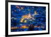 Bormio, Sondrio district, Lombardy, Italy. City lights in winter.-ClickAlps-Framed Photographic Print