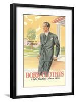 Born Clothes, Man in Suit-null-Framed Art Print