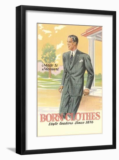 Born Clothes, Man in Suit-null-Framed Art Print