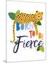 Born Fierce Cheetah 1-Jennifer McCully-Mounted Art Print