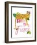 Born Fierce Cheetah 2-Jennifer McCully-Framed Art Print