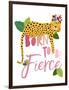 Born Fierce Cheetah 2-Jennifer McCully-Framed Art Print