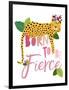 Born Fierce Cheetah 2-Jennifer McCully-Framed Art Print