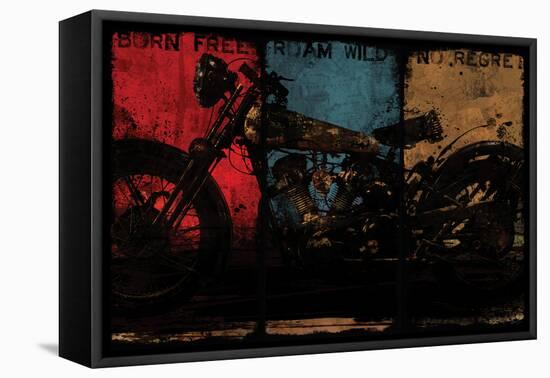 Born Free Multi-Eric Yang-Framed Stretched Canvas