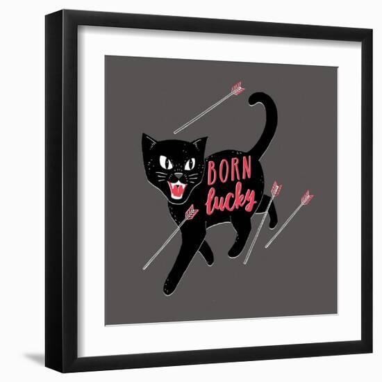 Born Lucky-Michael Buxton-Framed Art Print