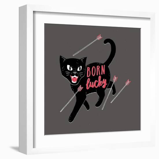 Born Lucky-Michael Buxton-Framed Art Print