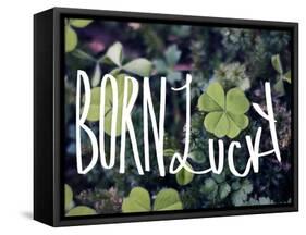 Born Lucky-Leah Flores-Framed Stretched Canvas