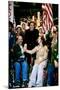 BORN ON THE FOURTH OF JULY, 1989 directed by OLIVER STONE On the set, Oliver Stone between Ron Kovi-null-Mounted Photo