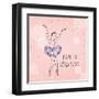 Born to Dance 1-Kimberly Allen-Framed Art Print