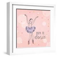 Born to Dance 1-Kimberly Allen-Framed Art Print