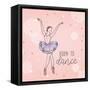 Born to Dance 1-Kimberly Allen-Framed Stretched Canvas