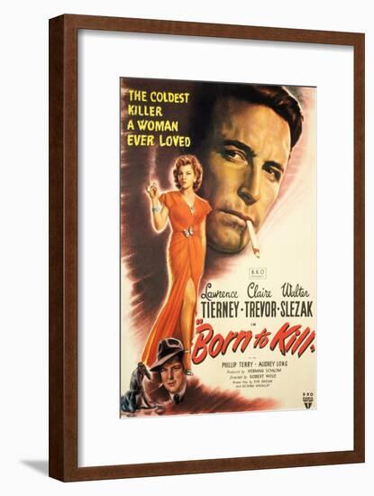 Born to Kill, Claire Trevor, Walter Slezak, Lawrence Tierney, 1947-null-Framed Art Print