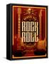 Born to Rock and Roll-null-Framed Stretched Canvas