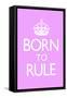 Born To Rule - Pink Baby's Room-null-Framed Stretched Canvas