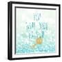 Born To Shine Blue-Evangeline Taylor-Framed Art Print