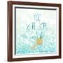 Born To Shine Blue-Evangeline Taylor-Framed Art Print