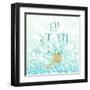 Born To Shine Blue-Evangeline Taylor-Framed Art Print