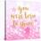 Born To Shine Pink-Evangeline Taylor-Stretched Canvas