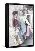 Born to Shop-Gail Goodwin-Framed Stretched Canvas