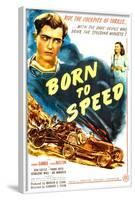 Born to Speed, Johnny Sands, Vivian Austin on poster art, 1947-null-Framed Art Print