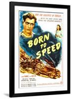 Born to Speed, Johnny Sands, Vivian Austin on poster art, 1947-null-Framed Art Print