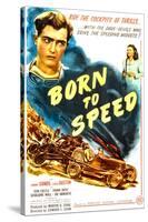 Born to Speed, Johnny Sands, Vivian Austin on poster art, 1947-null-Stretched Canvas