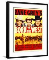 Born to the West, John Wayne, Marsha Hunt, Johnny Mack Brown, 1937-null-Framed Photo