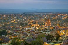Aerial View of San Miguel De Allende in Mexico after Sunset-Borna-Photographic Print