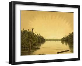 Borneo, Lake Scene 1883-JC Rappard-Framed Art Print