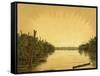 Borneo, Lake Scene 1883-JC Rappard-Framed Stretched Canvas