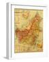 Borneo - Panoramic Map-Lantern Press-Framed Art Print