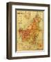 Borneo - Panoramic Map-Lantern Press-Framed Art Print