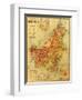 Borneo - Panoramic Map-Lantern Press-Framed Art Print