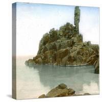 Bornholm (Denmark), the Cliffs of Roe-Leon, Levy et Fils-Stretched Canvas