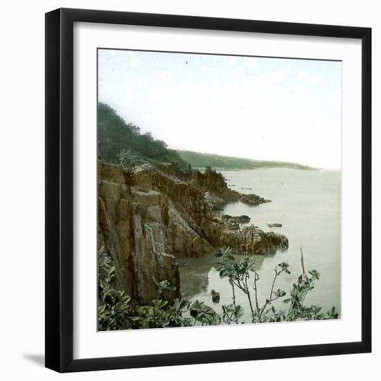 Bornholm (Denmark), the Sacred Rocks Near Roe-Leon, Levy et Fils-Framed Photographic Print