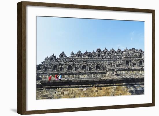 Borobodur, Kedu Plain, Java, Indonesia, Asia-Jochen Schlenker-Framed Photographic Print