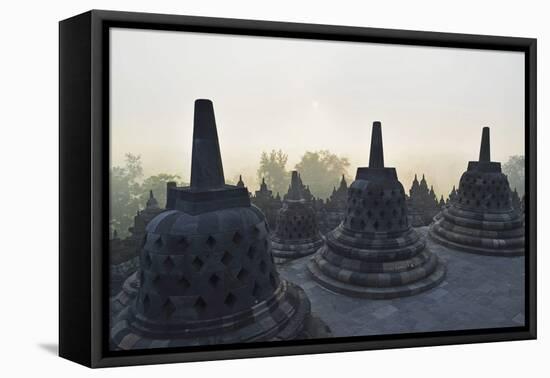 Borobodur, UNESCO World Heritage Site, Kedu Plain, Java, Indonesia, Southeast Asia, Asia-Jochen Schlenker-Framed Stretched Canvas