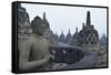 Borobodur, UNESCO World Heritage Site, Kedu Plain, Java, Indonesia, Southeast Asia, Asia-Jochen Schlenker-Framed Stretched Canvas