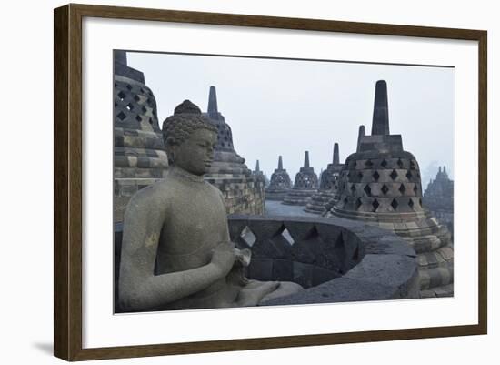 Borobodur, UNESCO World Heritage Site, Kedu Plain, Java, Indonesia, Southeast Asia, Asia-Jochen Schlenker-Framed Photographic Print