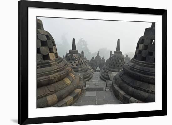 Borobodur, UNESCO World Heritage Site, Kedu Plain, Java, Indonesia, Southeast Asia, Asia-Jochen Schlenker-Framed Photographic Print