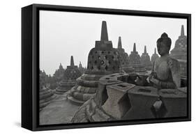 Borobodur, UNESCO World Heritage Site, Kedu Plain, Java, Indonesia, Southeast Asia, Asia-Jochen Schlenker-Framed Stretched Canvas