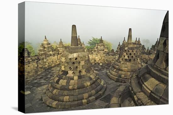 Borobodur, UNESCO World Heritage Site, Kedu Plain, Java, Indonesia, Southeast Asia, Asia-Jochen Schlenker-Stretched Canvas