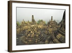 Borobodur, UNESCO World Heritage Site, Kedu Plain, Java, Indonesia, Southeast Asia, Asia-Jochen Schlenker-Framed Photographic Print