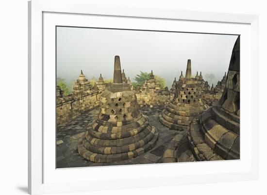 Borobodur, UNESCO World Heritage Site, Kedu Plain, Java, Indonesia, Southeast Asia, Asia-Jochen Schlenker-Framed Photographic Print